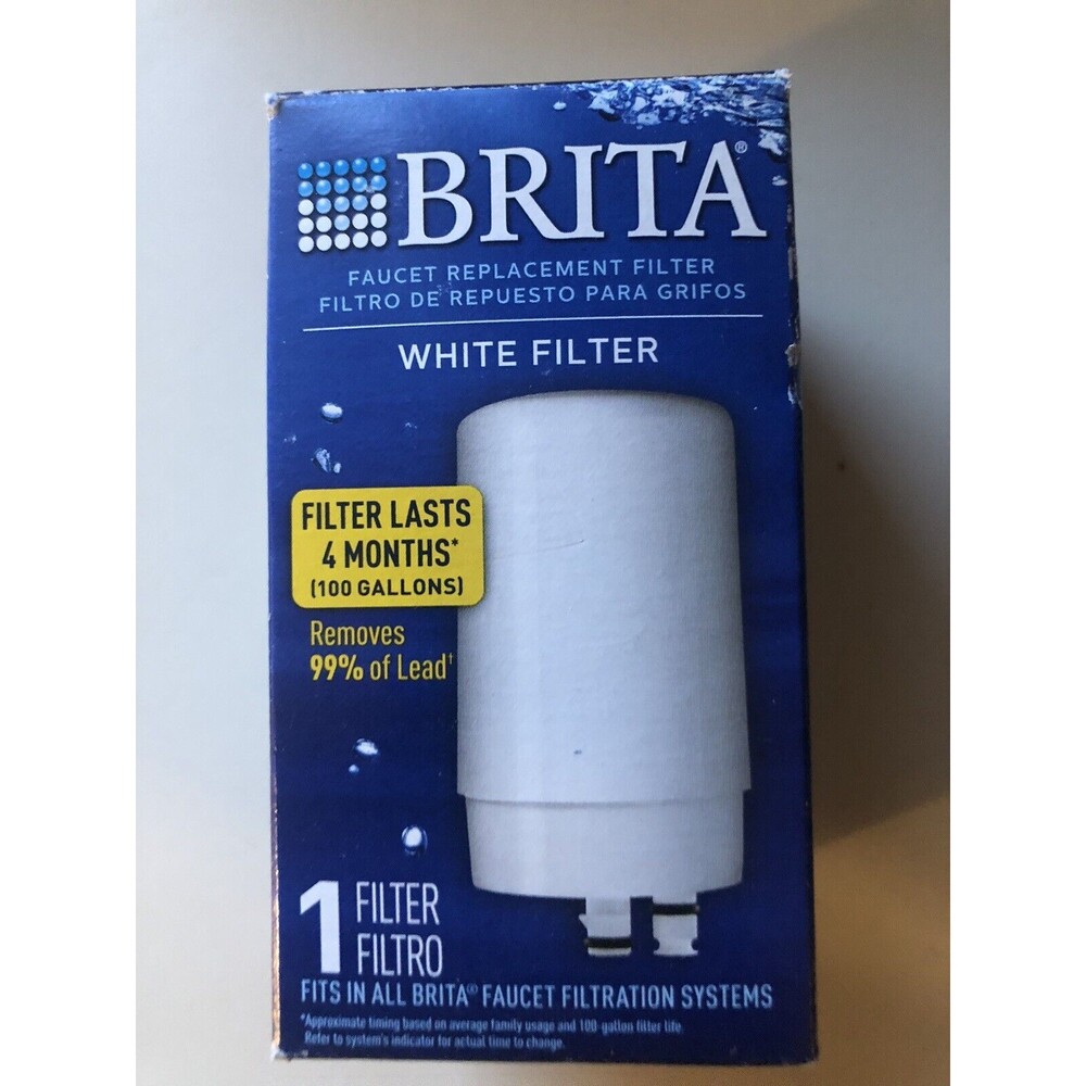 Brita Filtration Systems Water Fits All Faucet Replacement Lasts 4 Months